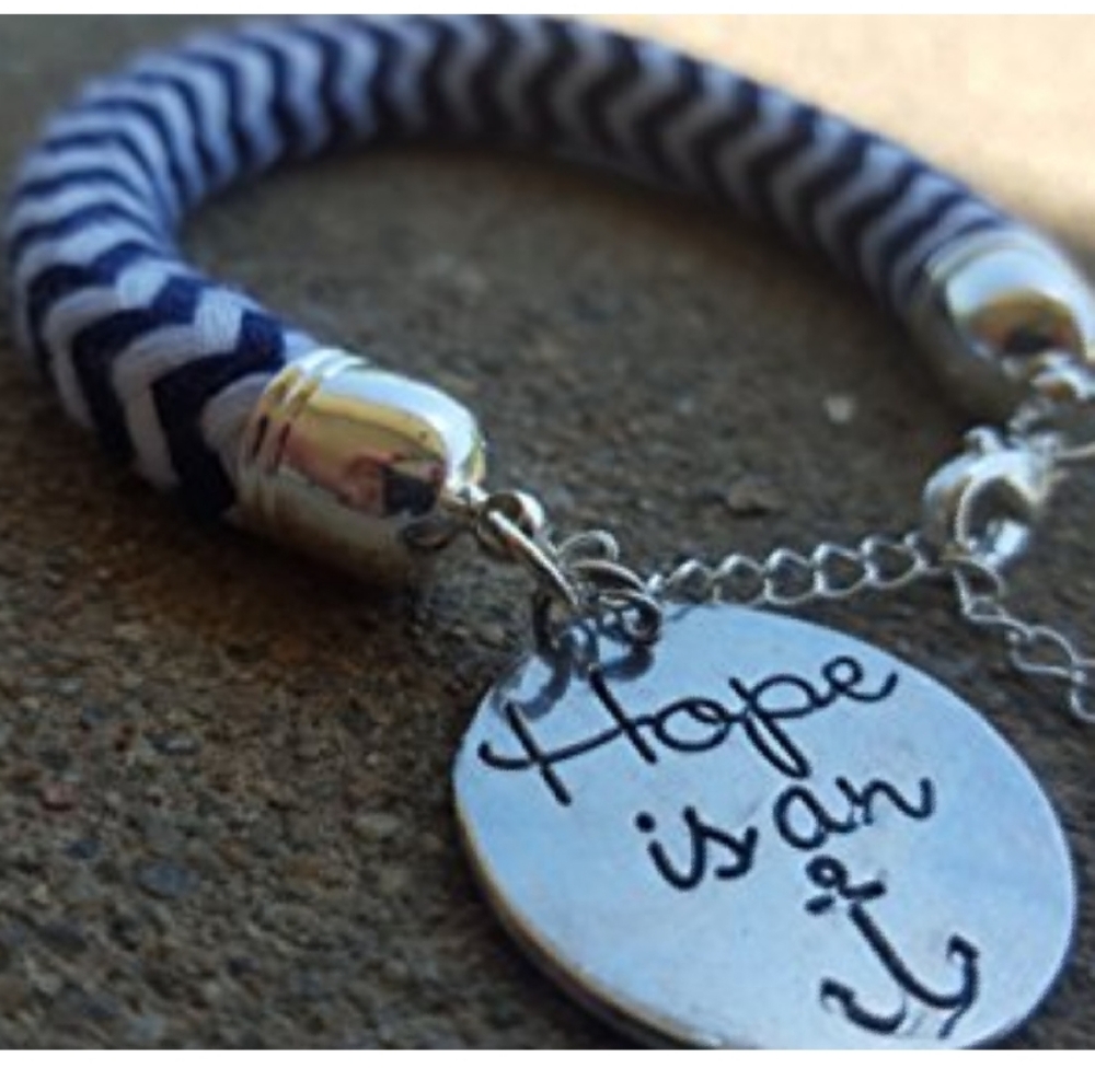 Hope is an Anchor Bracelet Nautical Blessing